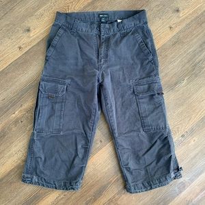 H&M L.O.G.G. Paints Capris Cargo Blue